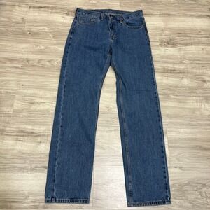 Levi's Men's Straight Leg Blue Jeans 100% Cotton Denim Size W32 L34